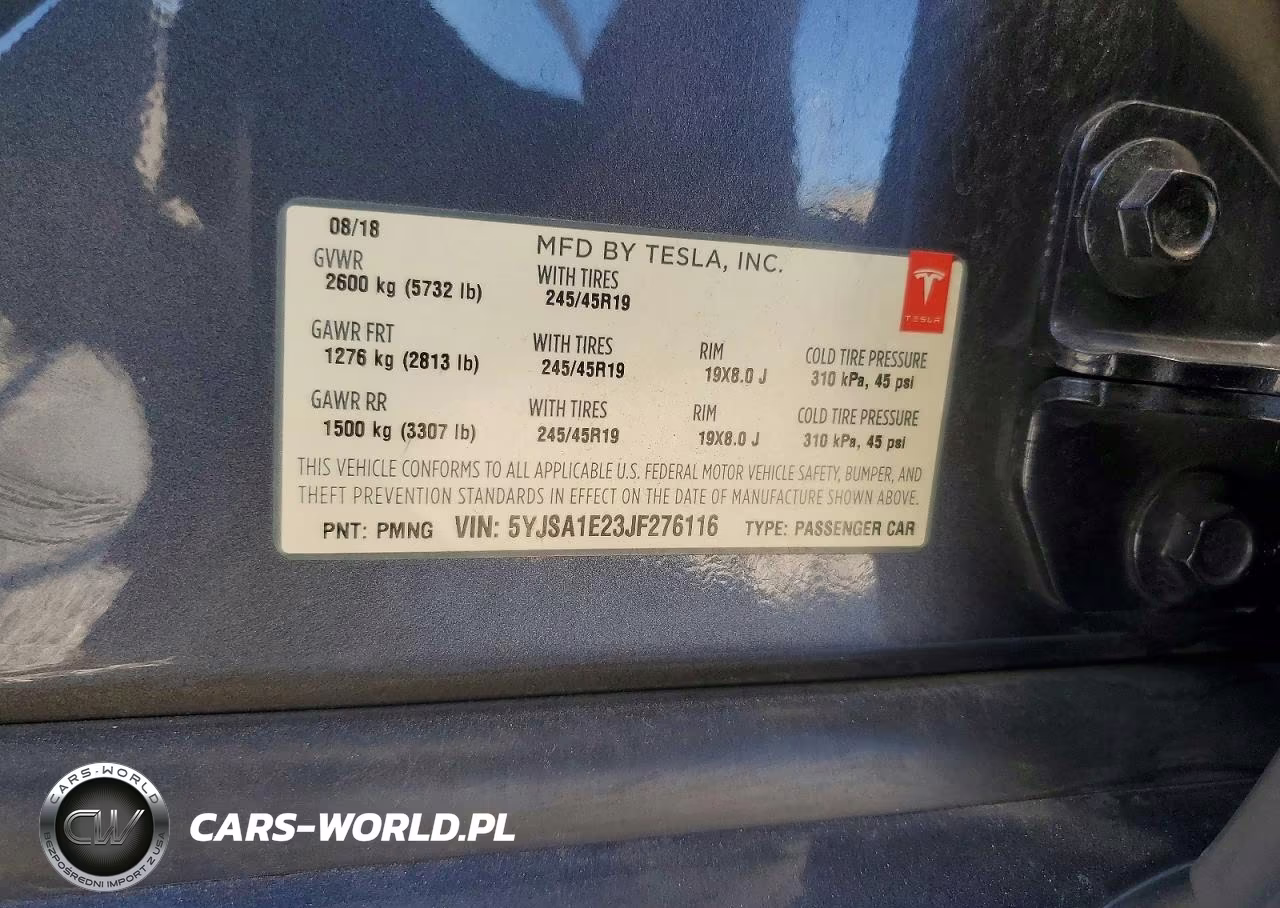 2018 Tesla Model S VIN:5YJSA1E23JF276116 - 12