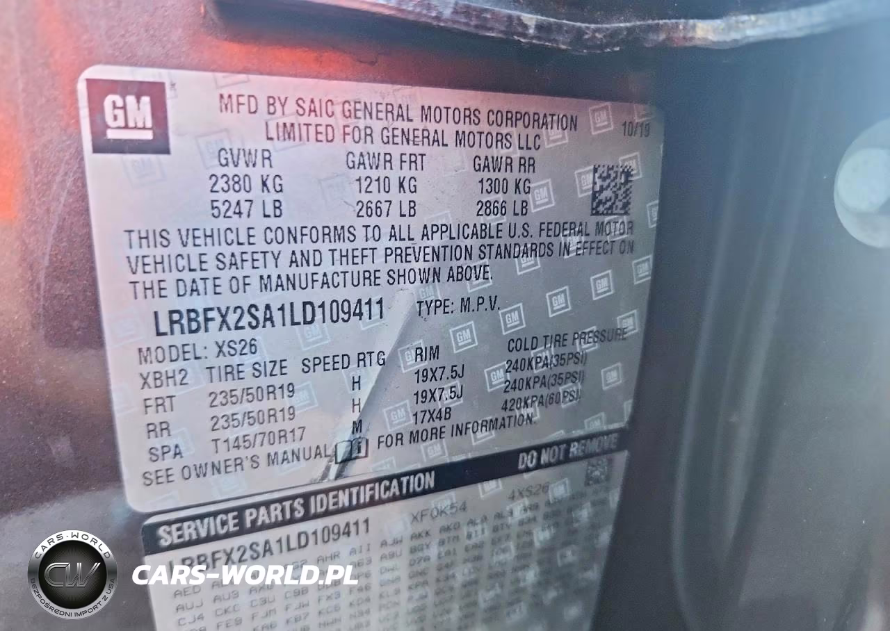 2020 Buick Envision Essence VIN:LRBFX2SA1LD109411 - 14