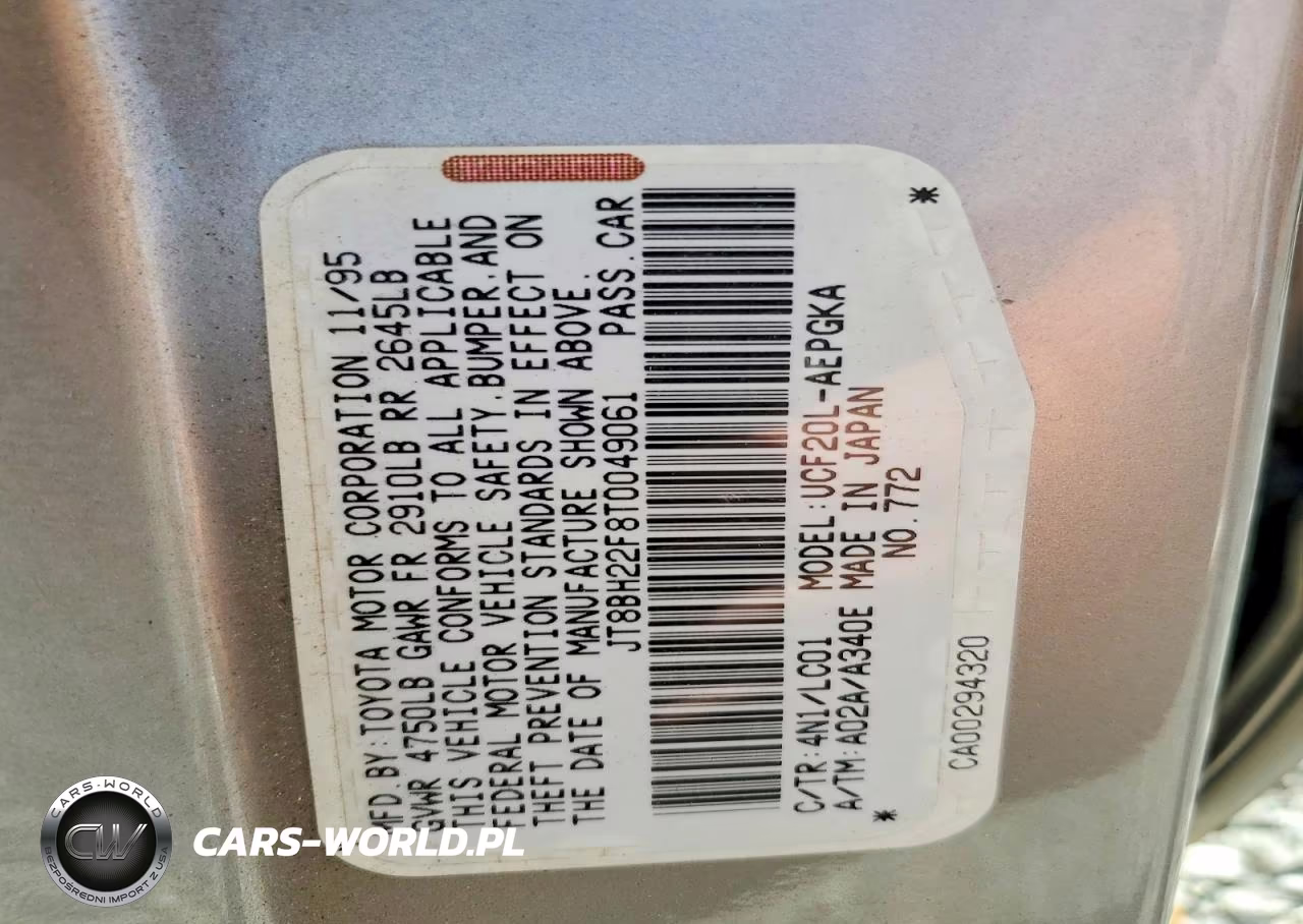 1996 Lexus Ls 400 VIN:JT8BH22F8T0049061 - 12