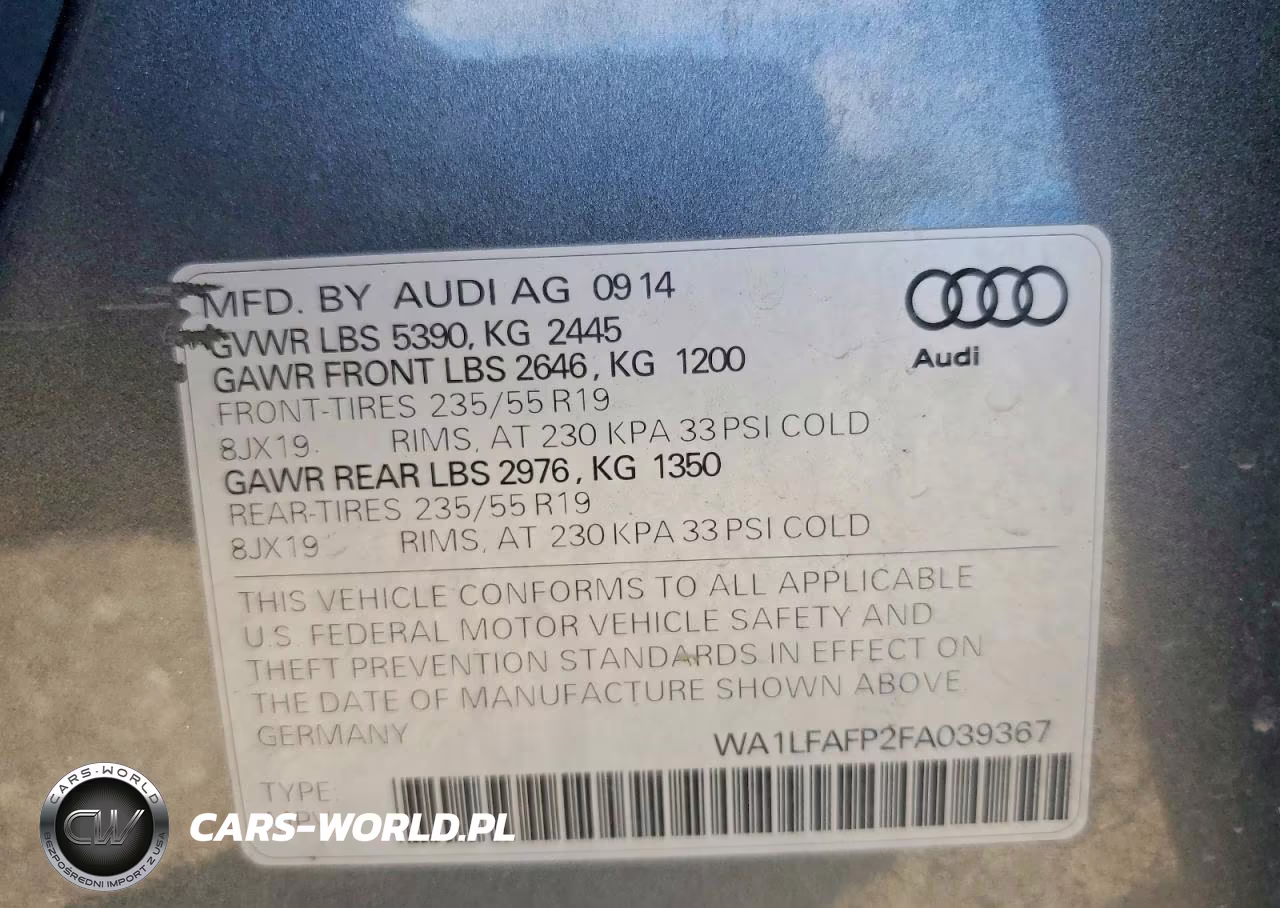 2015 Audi Q5 Premium Plus VIN:WA1LFAFP2FA039367 - 12