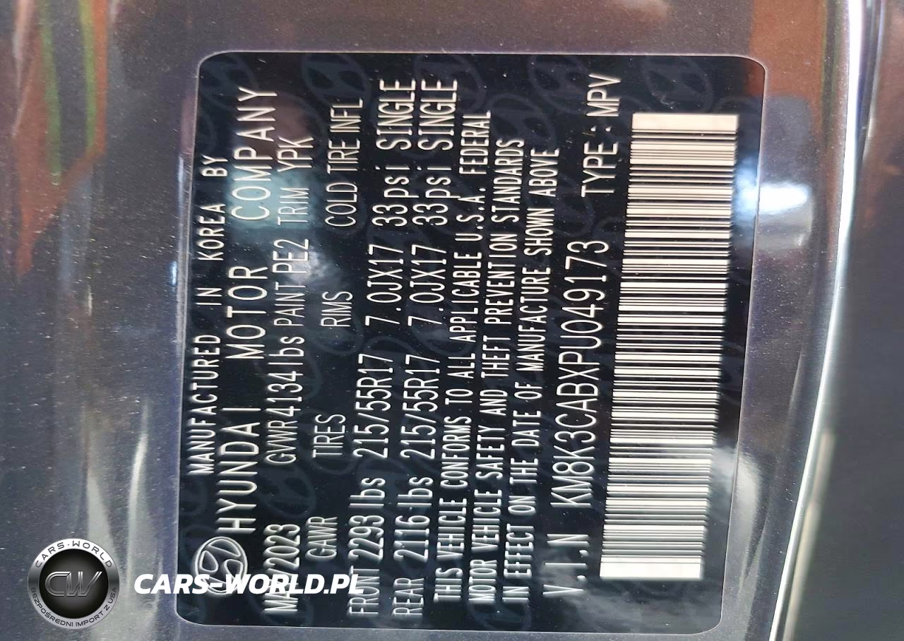 2023 Hyundai Kona Sel VIN:KM8K3CABXPU049173 - 13
