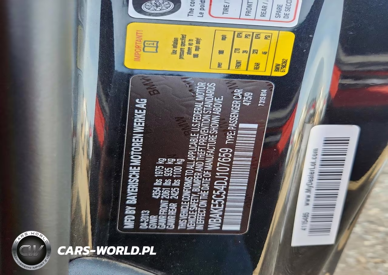 2013 BMW 328 I Sulev VIN:WBAKE5C54DJ107659 - 12