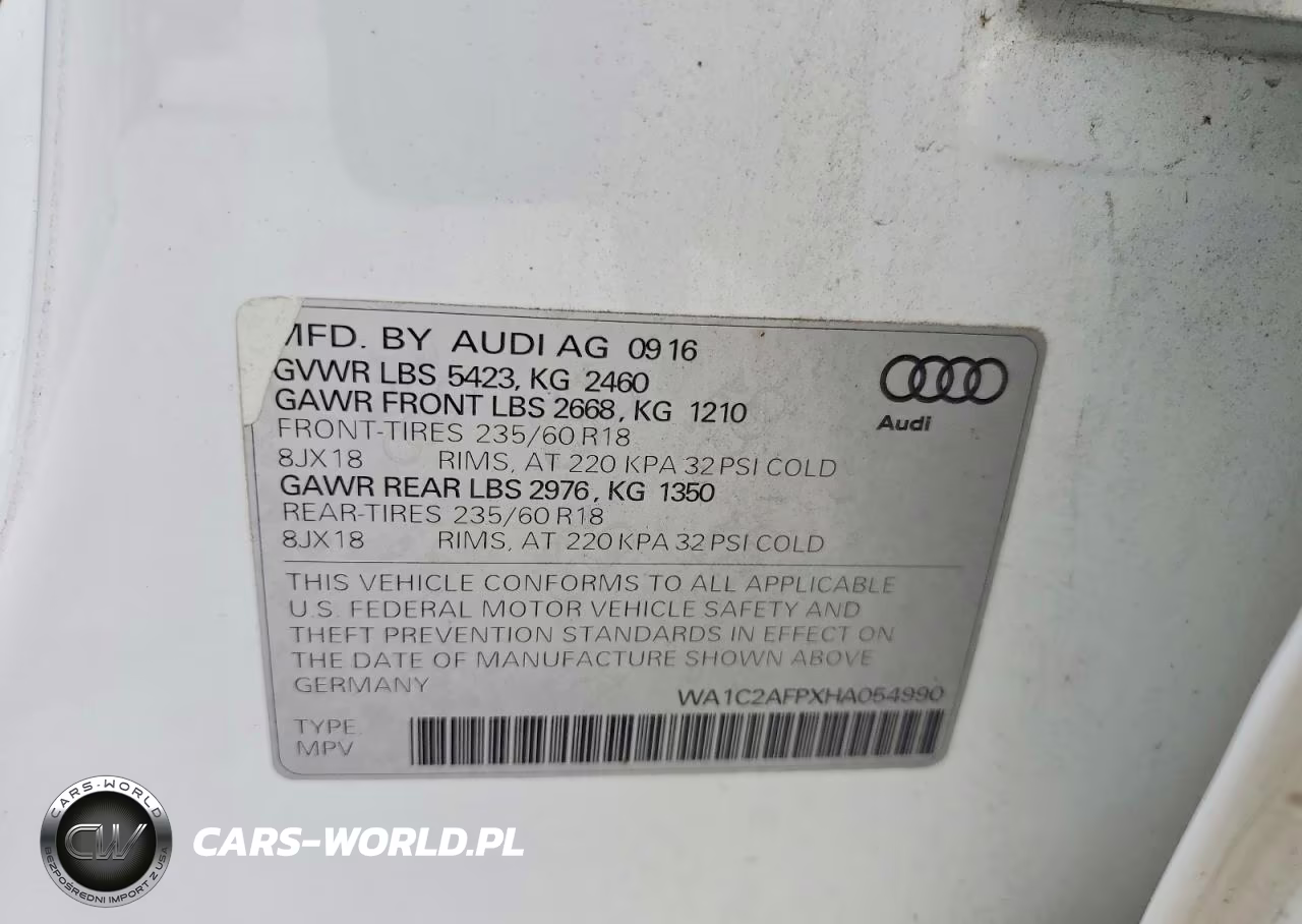 2017 Audi Q5 Premium VIN:WA1C2AFPXHA054990 - 13