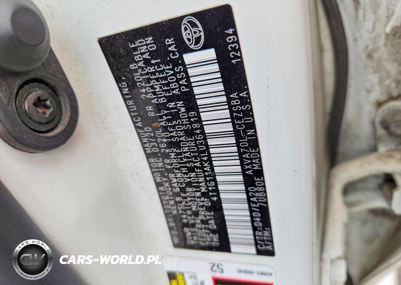 2020 Toyota Camry Se VIN:4T1G11AK4LU364819 - 12