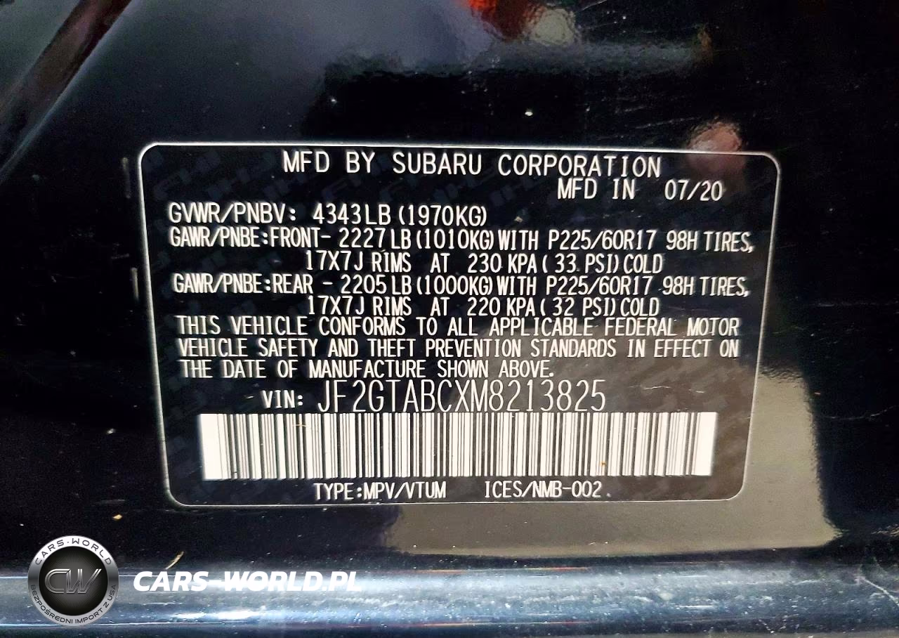 2021 Subaru Crosstrek VIN:JF2GTABCXM8213825 - 13