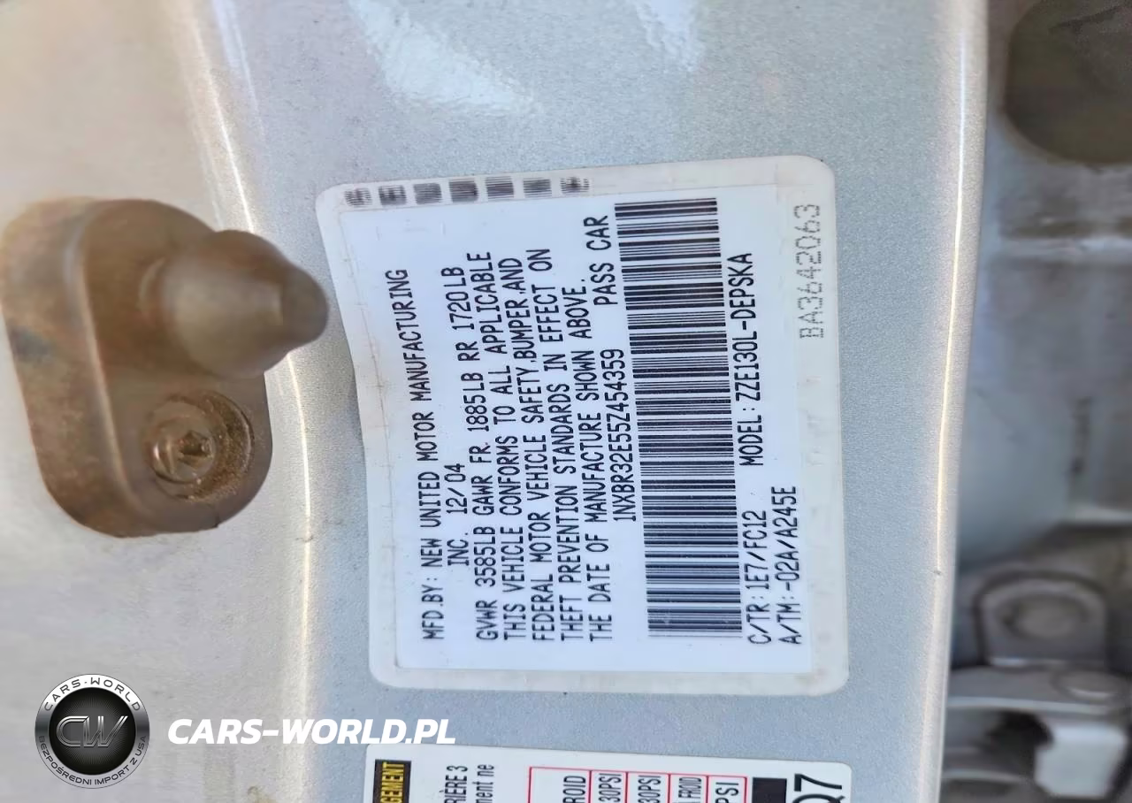 2005 Toyota Corolla S VIN:1NXBR32E55Z454359 - 12