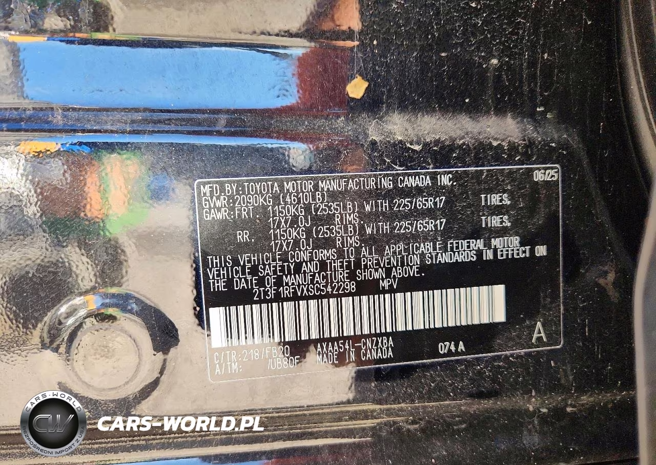 2025 Toyota Rav4 Le VIN:2T3F1RFVXSC542298 - 13