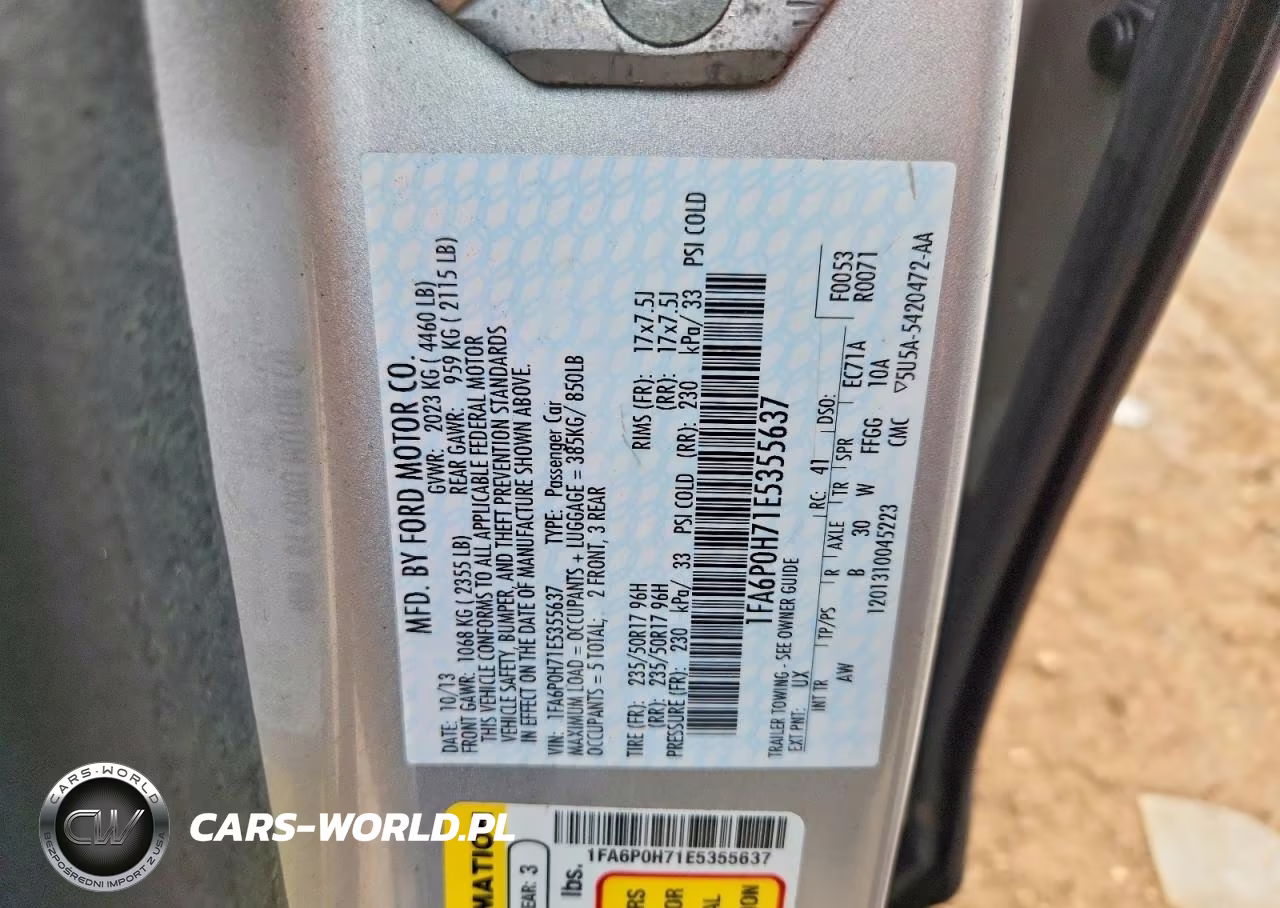 2014 Ford Fusion Se VIN:1FA6P0H71E5355637 - 12