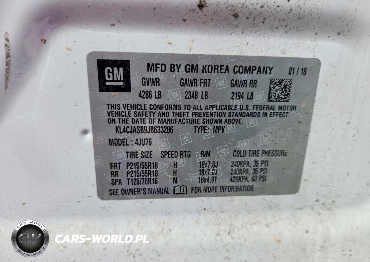 2018 Buick Encore Preferred VIN:KL4CJASB9JB633286 - 14