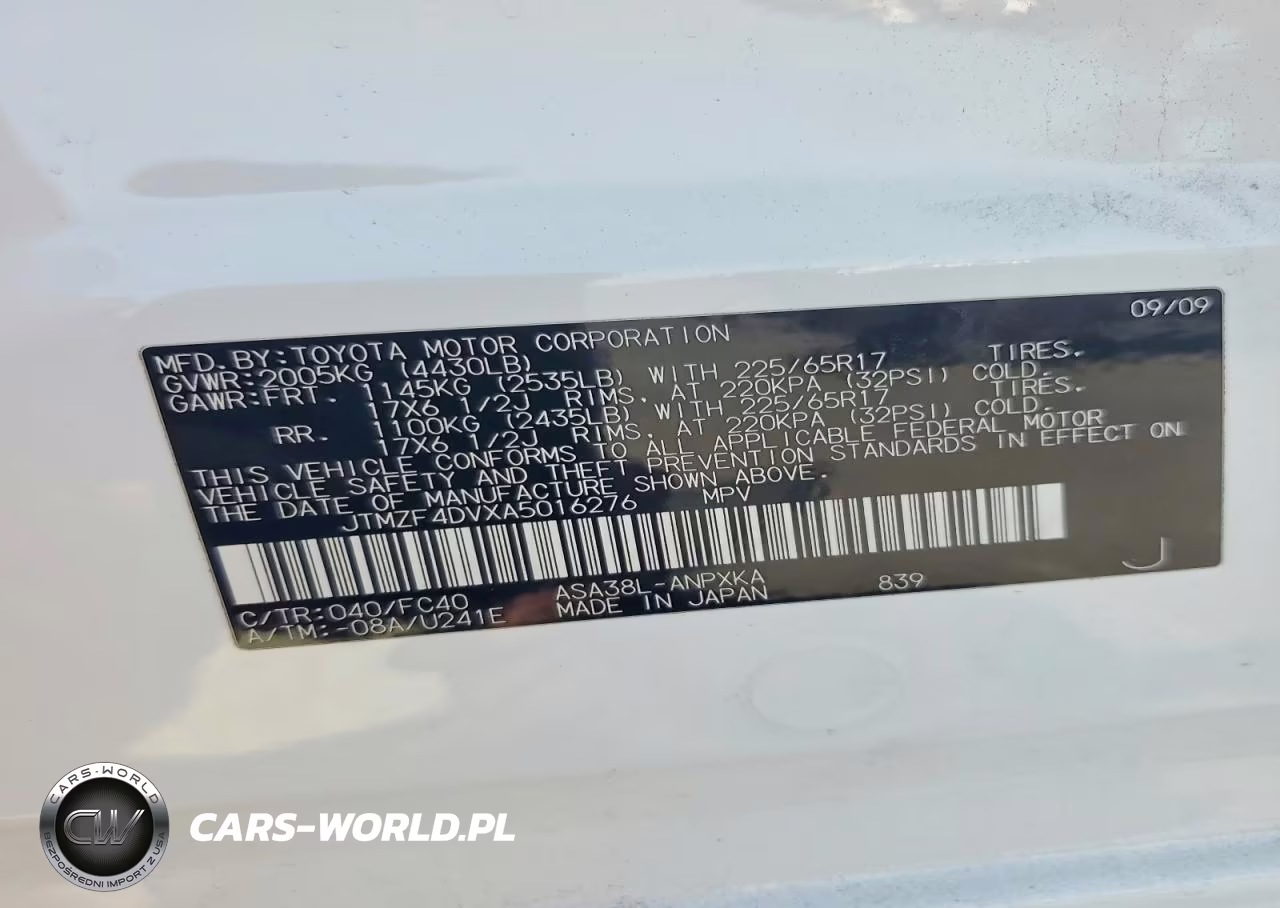 2010 Toyota Rav4 Base VIN:JTMZF4DVXA5016276 - 13
