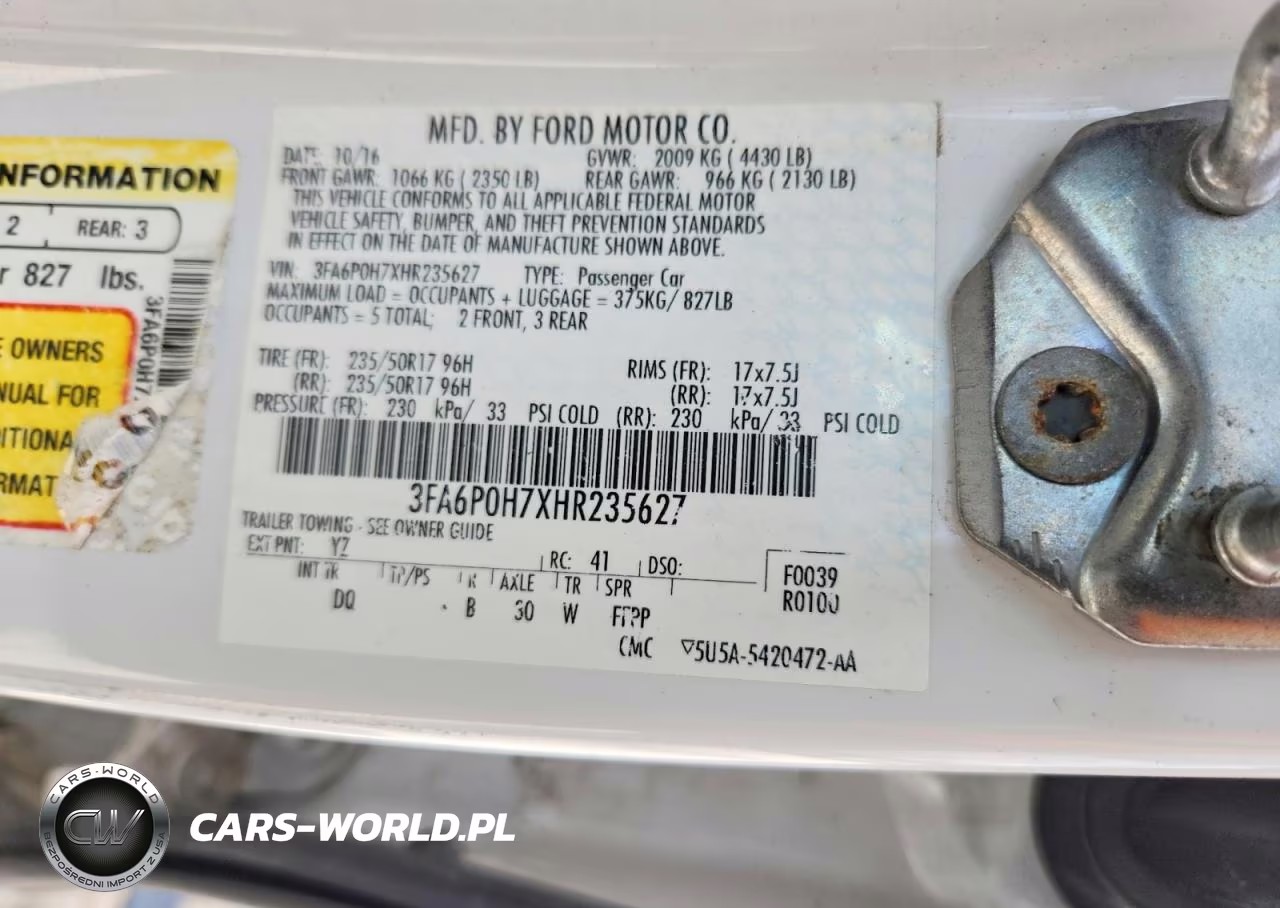 2017 Ford Fusion Se VIN:3FA6P0H7XHR235627 - 12