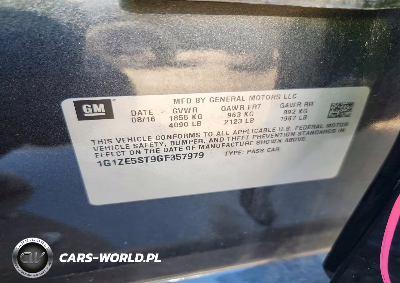 2016 Chevrolet Malibu Lt VIN:1G1ZE5ST9GF357979 - 12