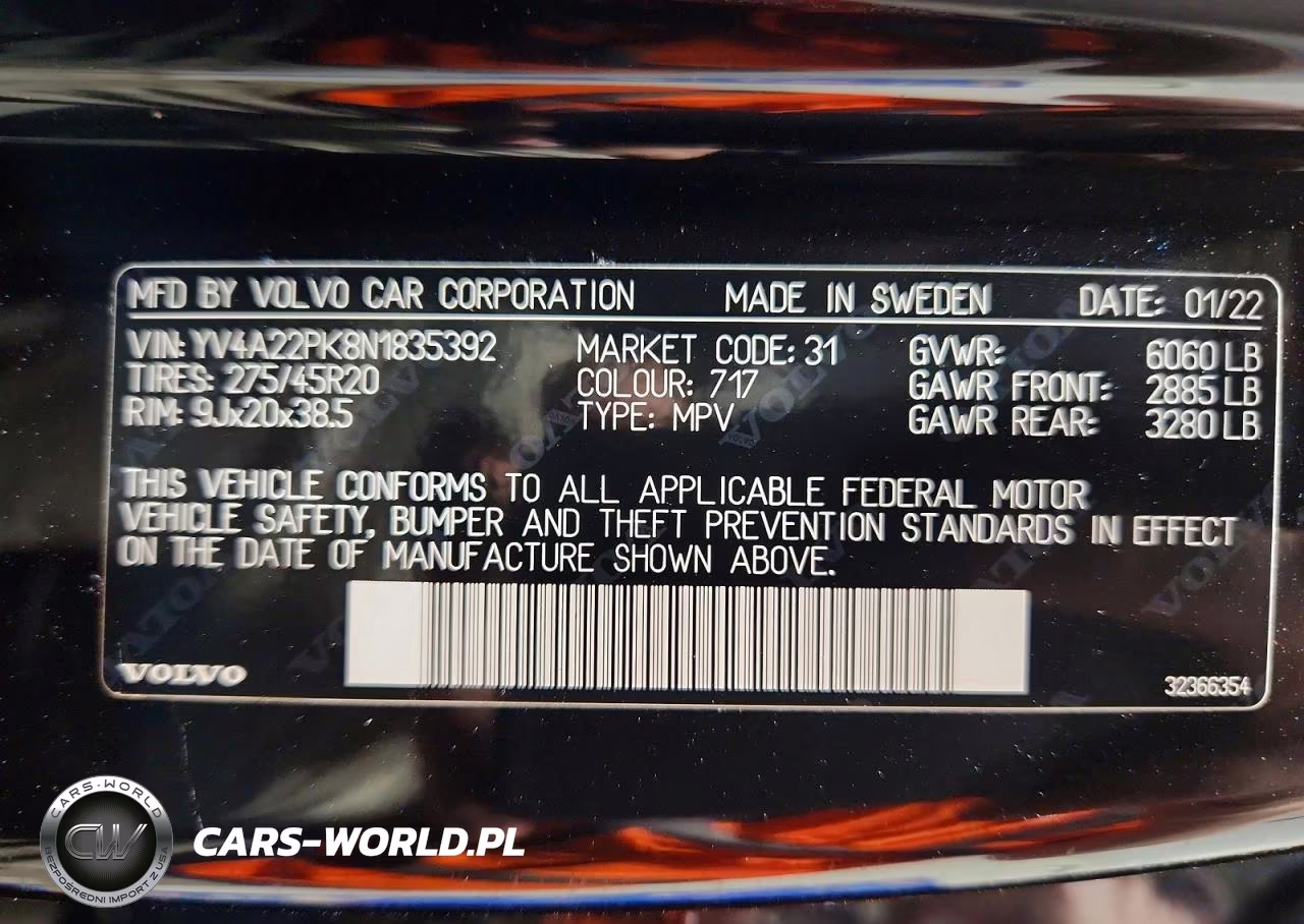 2022 Volvo Xc90 T6 Momentum VIN:YV4A22PK8N1835392 - 13
