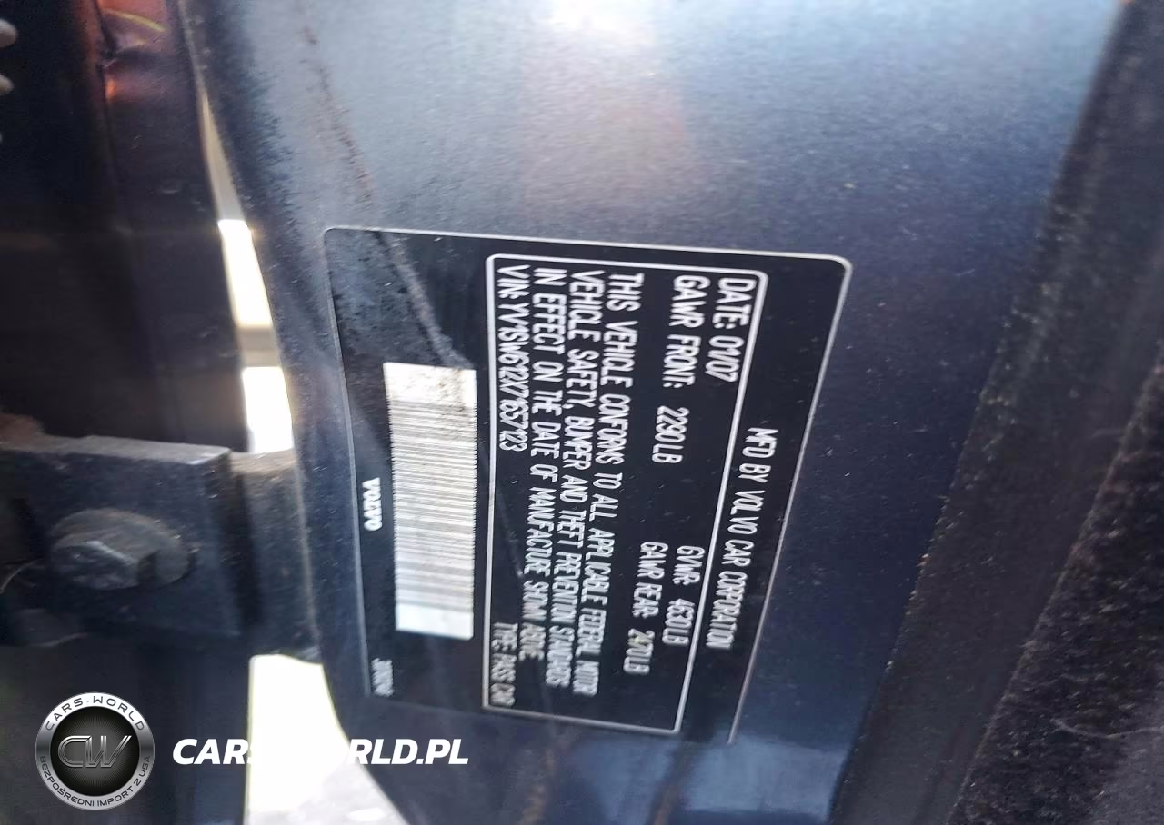 2007 Volvo V70 VIN:YV1SW612X71657123 - 12