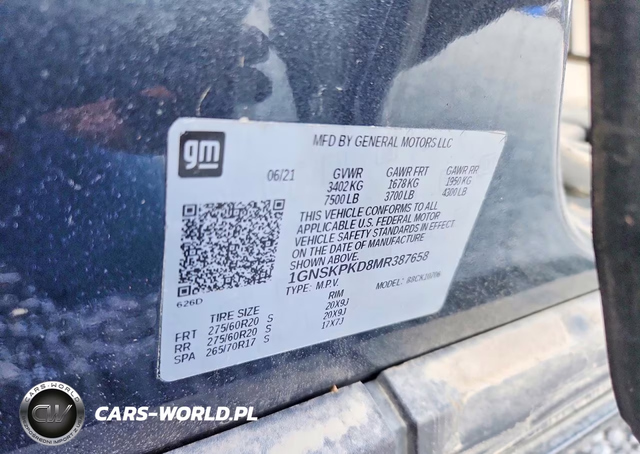 2021 Chevrolet Tahoe K1500 Z71 VIN:1GNSKPKD8MR387658 - 14