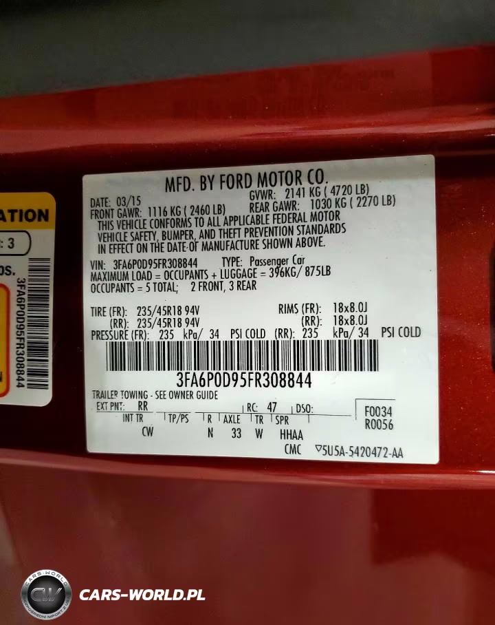 2015 Ford Fusion Titanium VIN:3FA6P0D95FR308844 - 12