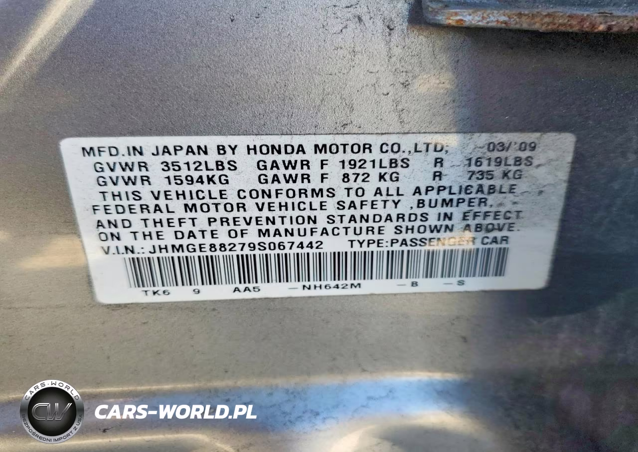 2009 Honda Fit VIN:JHMGE88279S067442 - 13