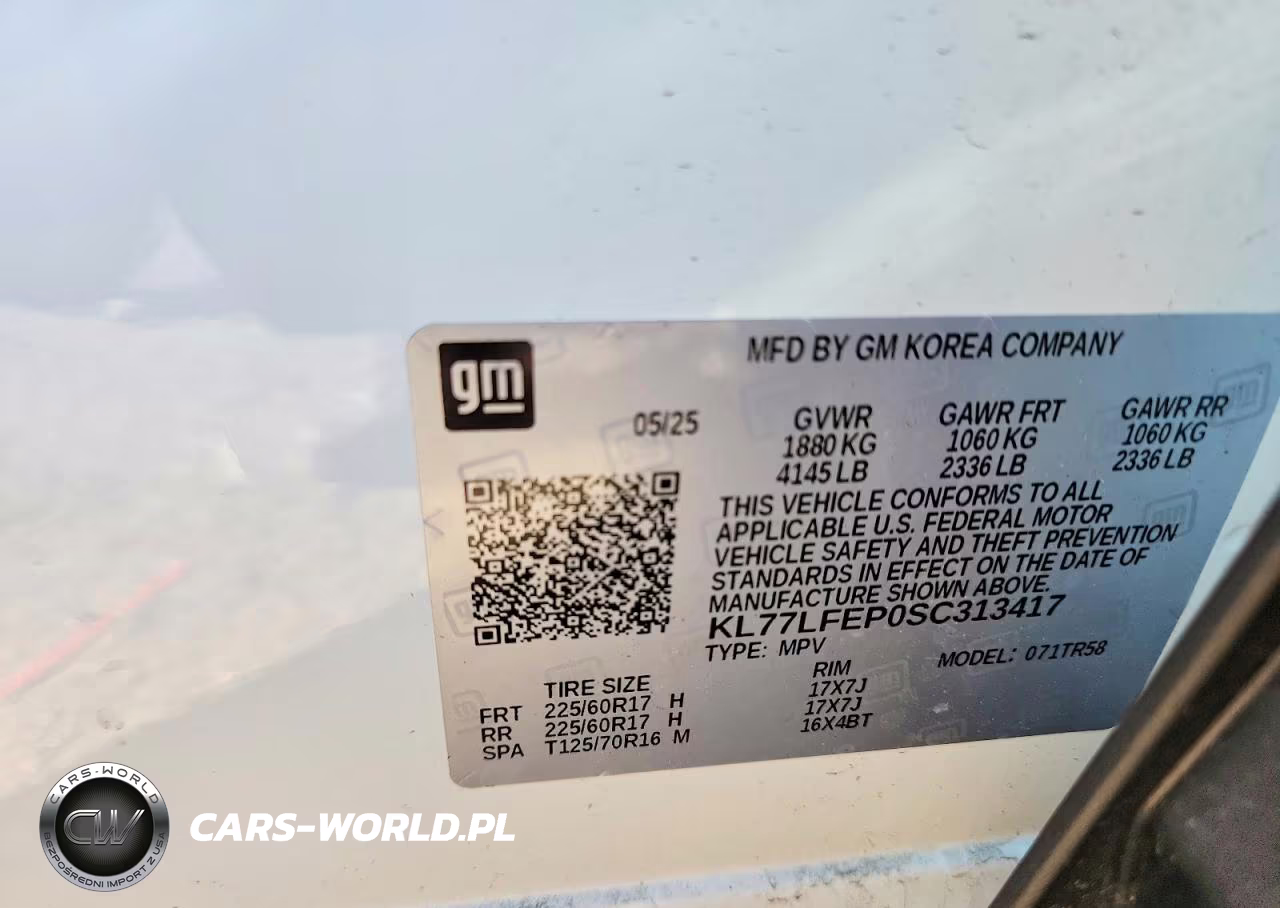 2025 Chevrolet Trax Ls VIN:KL77LFEP0SC313417 - 14