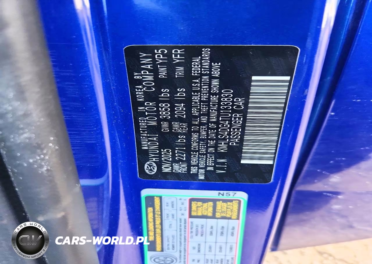 2026 Hyundai Elantra Sel Sport Premium VIN:KMHLS4DG4TU133830 - 13