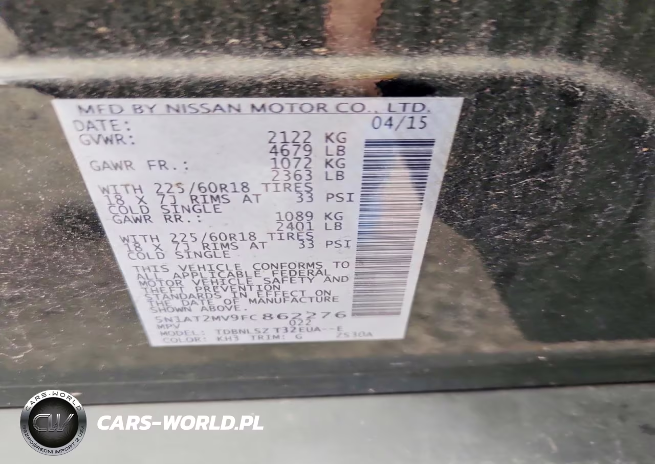 2015 Nissan Rogue Sl VIN:5N1AT2MV9FC862276 - 13