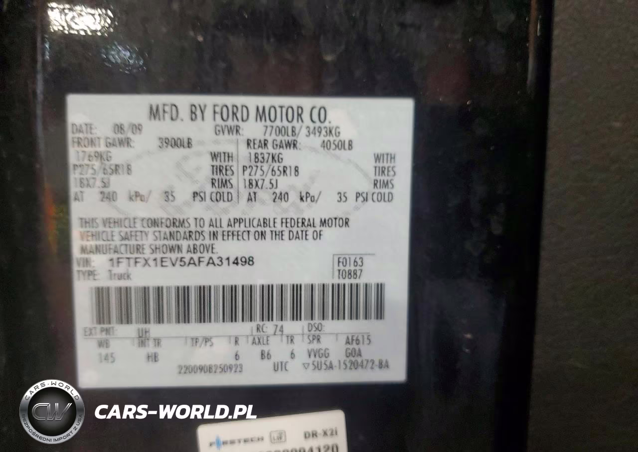 2010 Ford F150 Super Cab VIN:1FTFX1EV5AFA31498 - 12