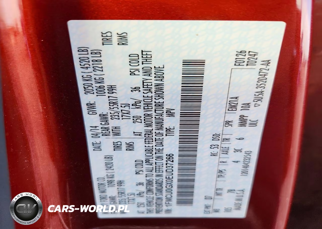 2014 Ford Escape Se VIN:1FMCU0GX0EUD37266 - 13