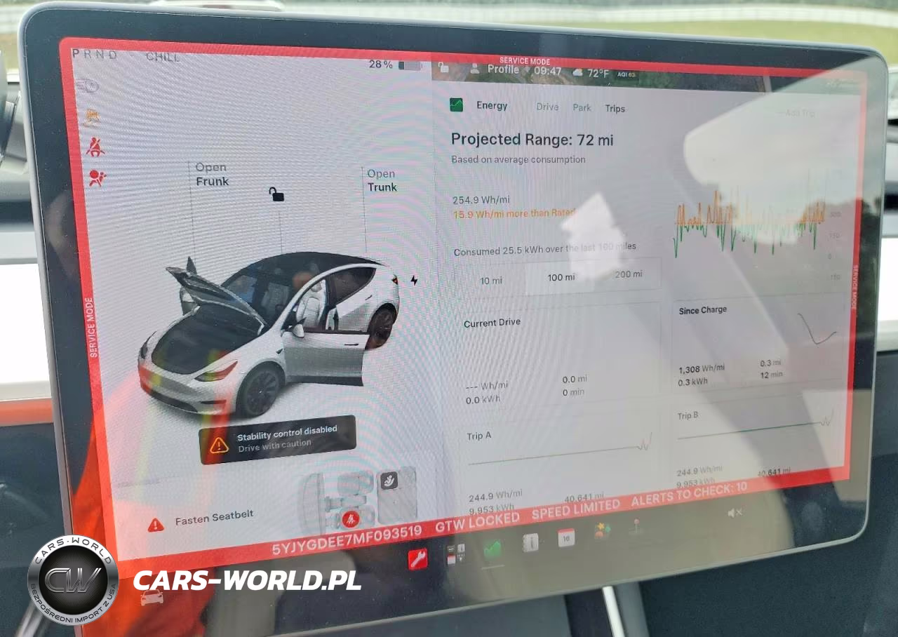 2021 Tesla Model Y VIN:5YJYGDEE7MF093519 - 9