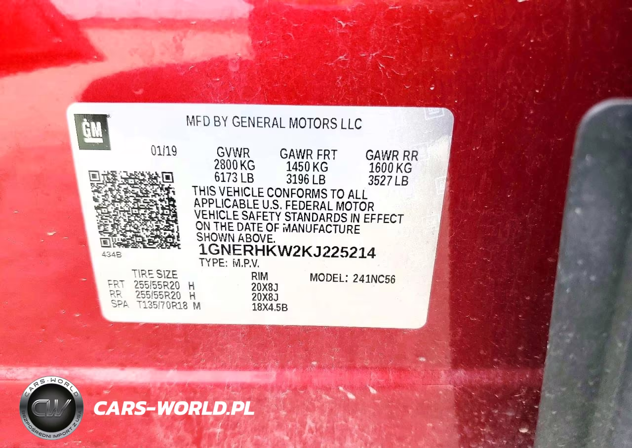2019 Chevrolet Traverse Lt VIN:1GNERHKW2KJ225214 - 14