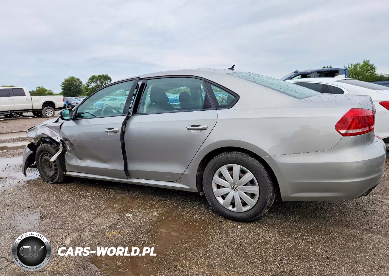 2013 Volkswagen Passat S VIN:1VWAP7A38DC031631 - 2
