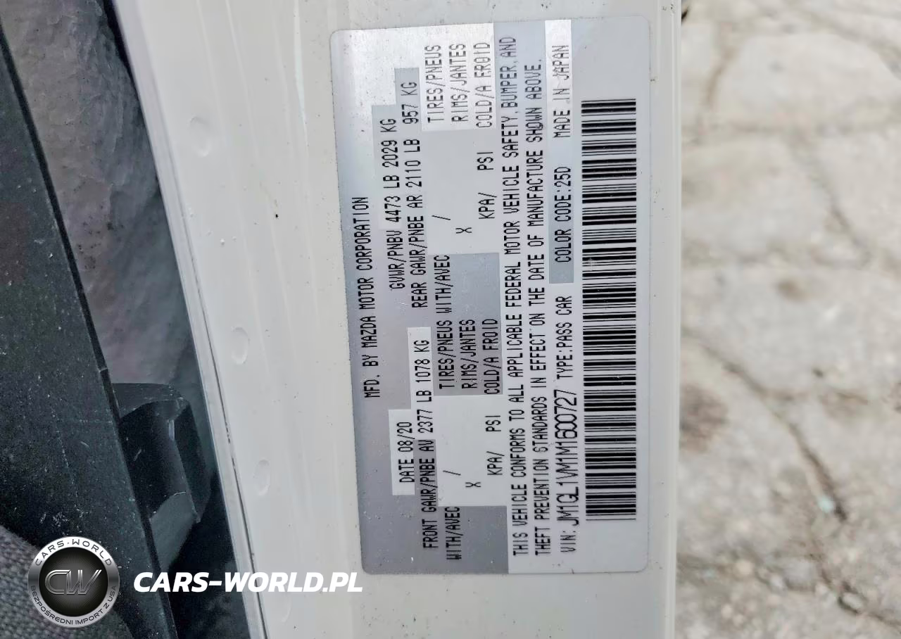 2021 Mazda 6 Touring VIN:JM1GL1VM1M1600727 - 12