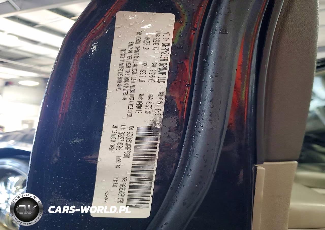2010 Chrysler 300 Touring VIN:2C3CA5CV8AH273381 - 12