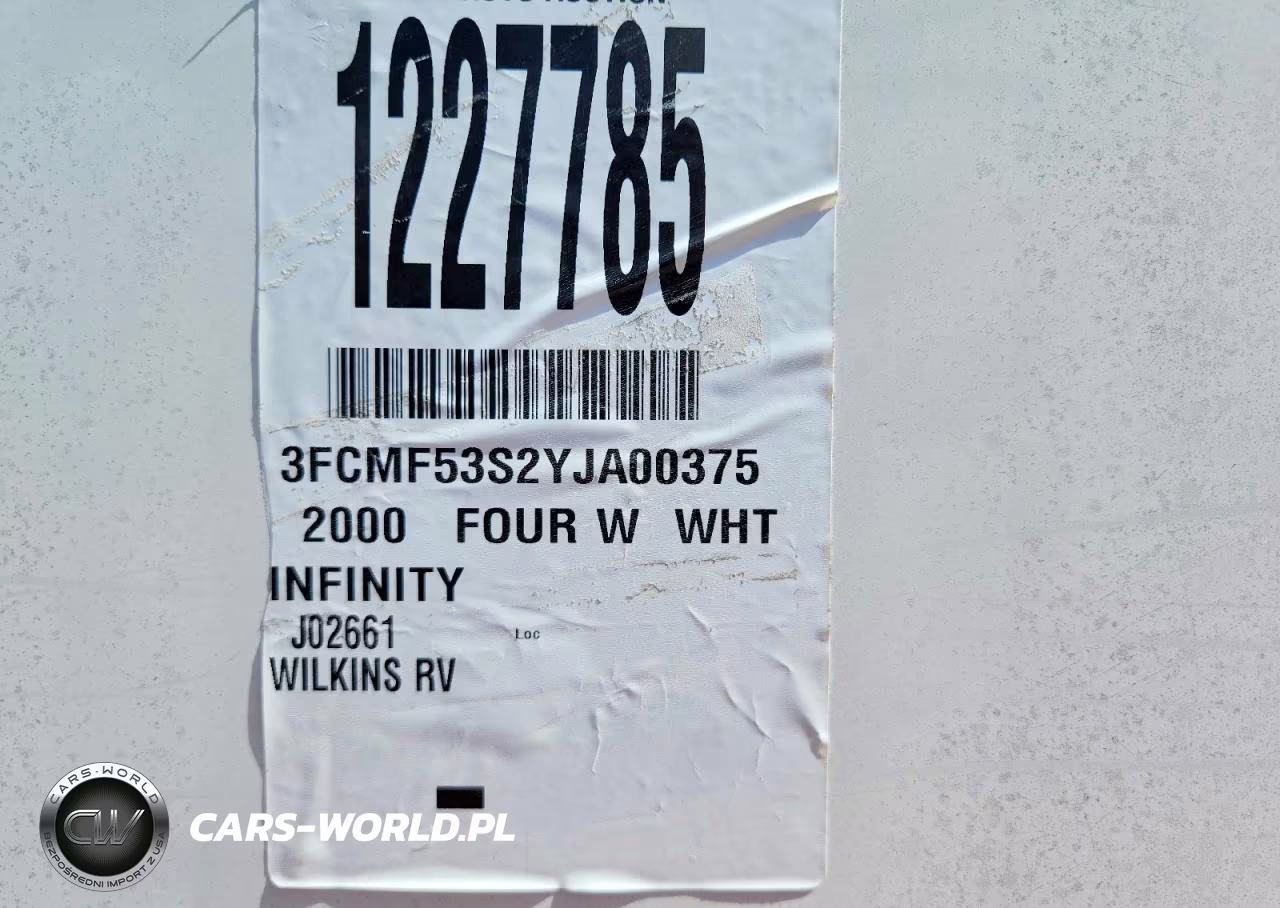 2000 Infinity Rv VIN:3FCMF53S2YJA00375 - 10