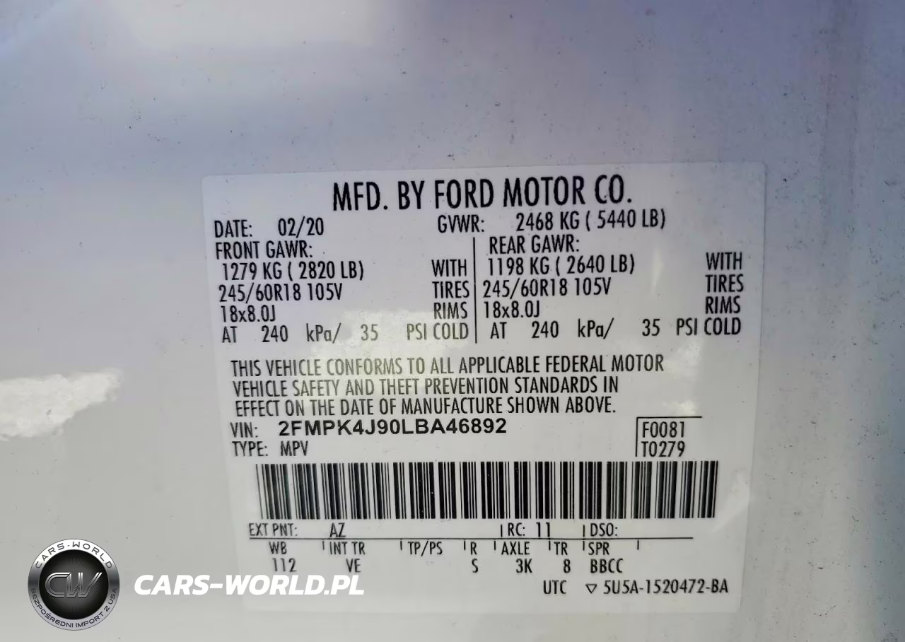 2020 Ford Edge Sel VIN:2FMPK4J90LBA46892 - 14