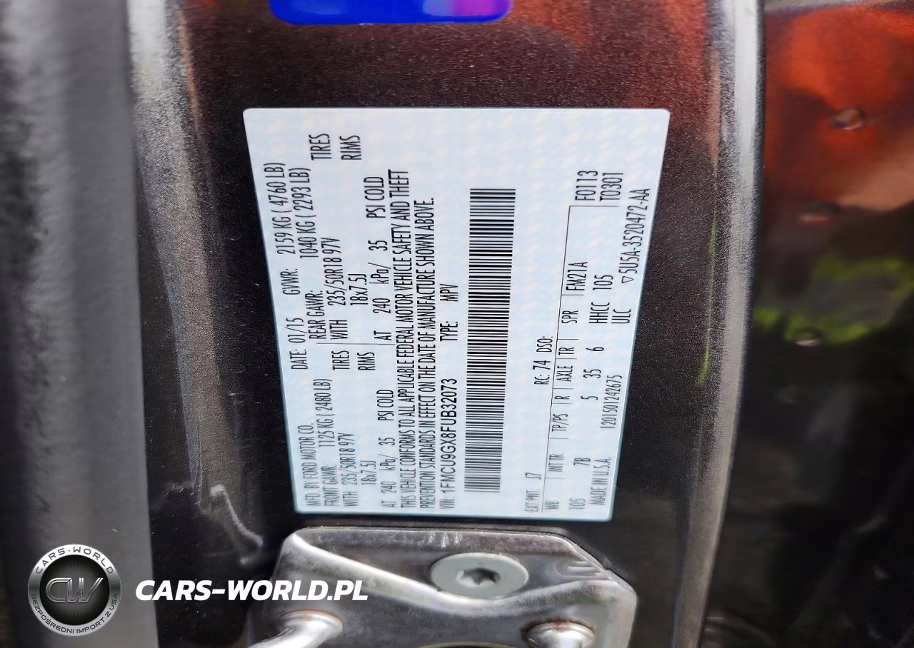 2015 Ford Escape Se VIN:1FMCU9GX8FUB32073 - 14