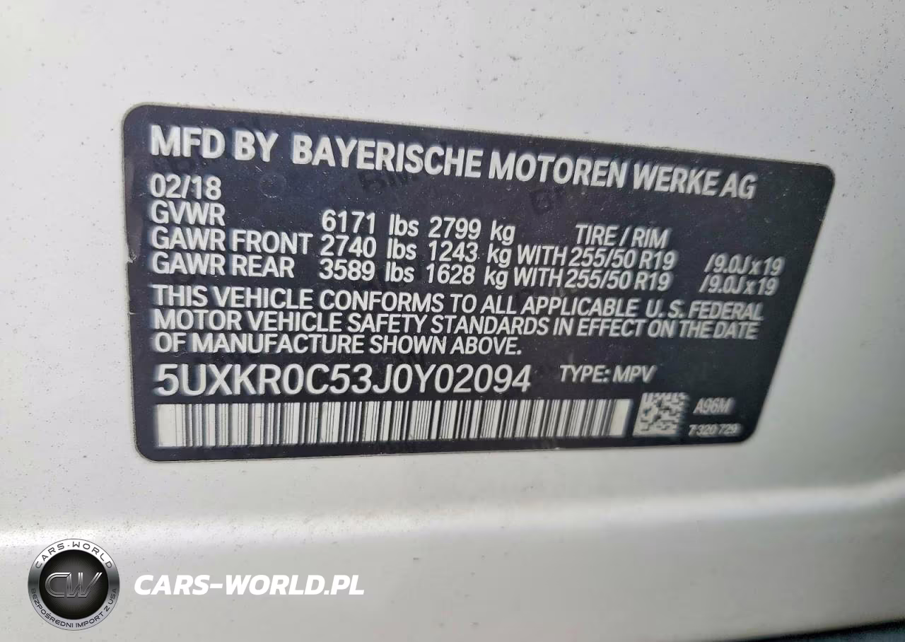 2018 BMW X5 xDrive35I VIN:5UXKR0C53J0Y02094 - 13
