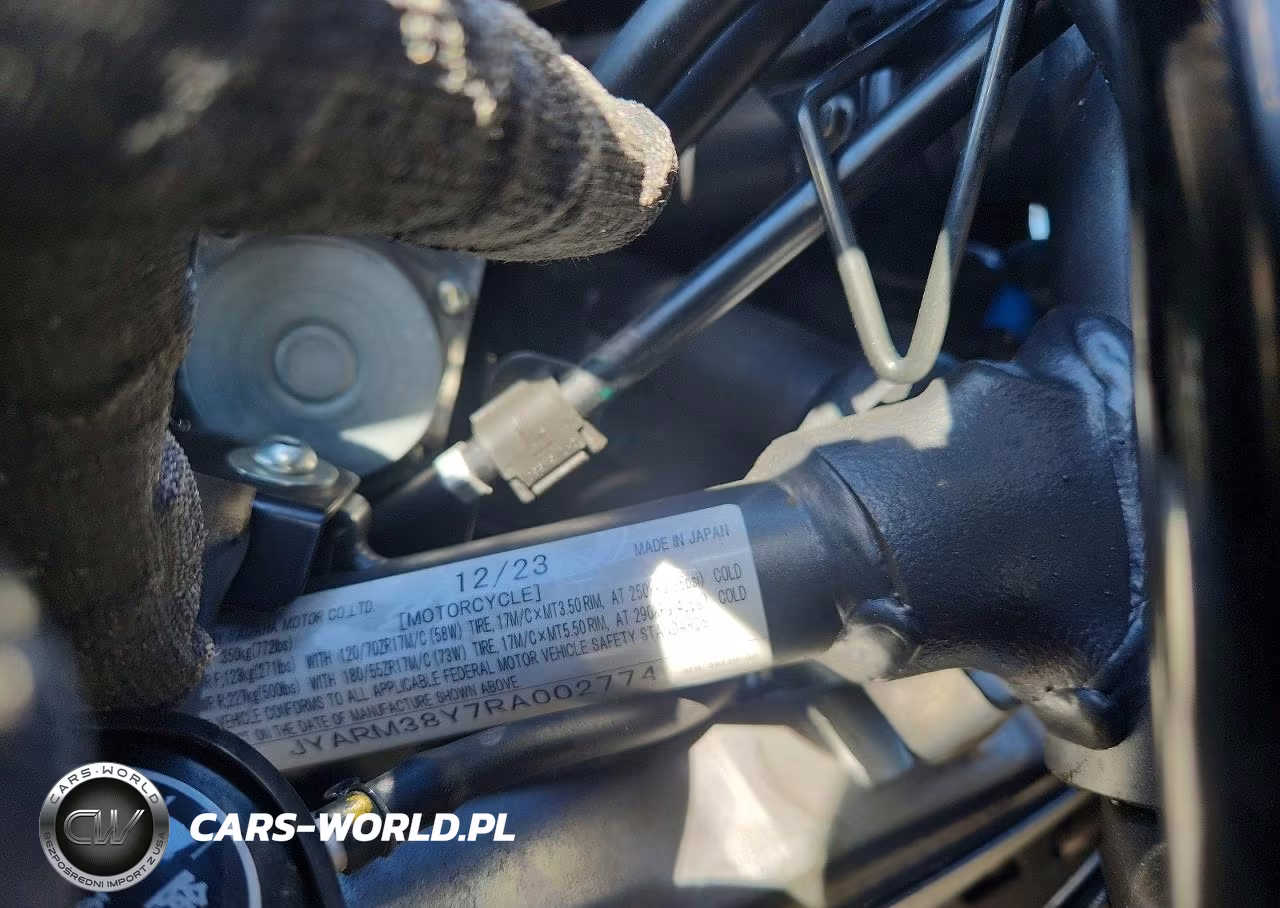 2024 Yamaha Yzfr7 VIN:JYARM38Y7RA002774 - 9
