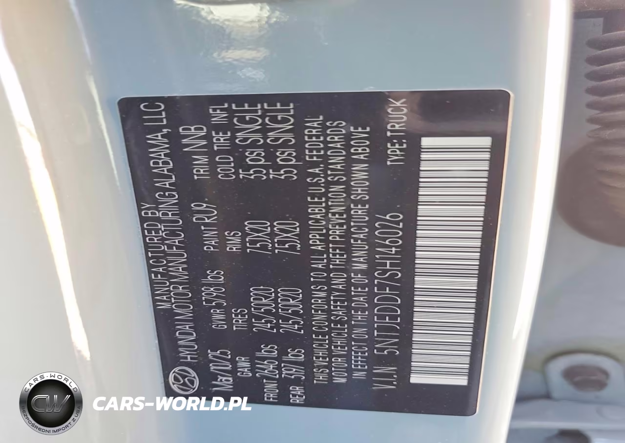 2025 Hyundai Santa Cruz Limited VIN:5NTJEDDF7SH146026 - 12