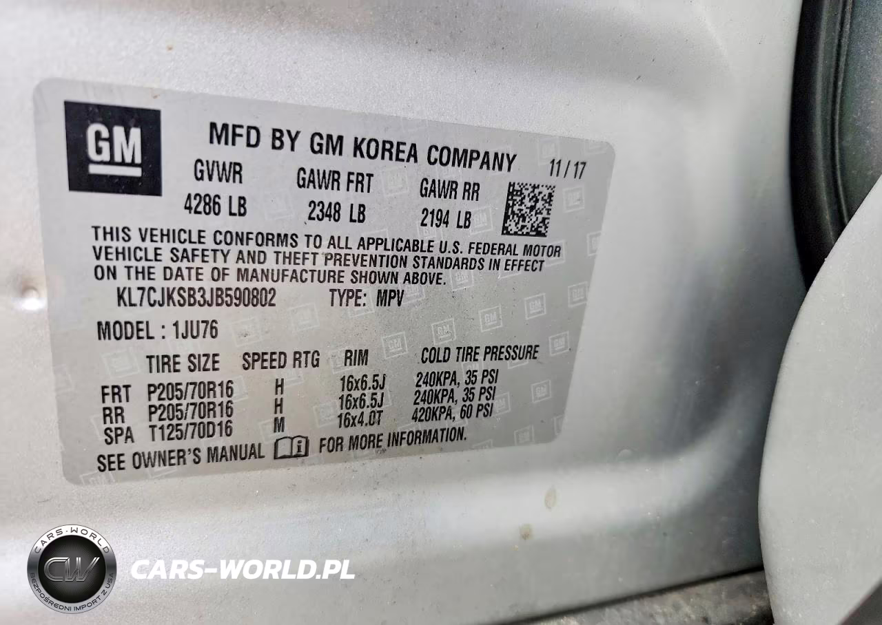 2018 Chevrolet Trax Ls VIN:KL7CJKSB3JB590802 - 13