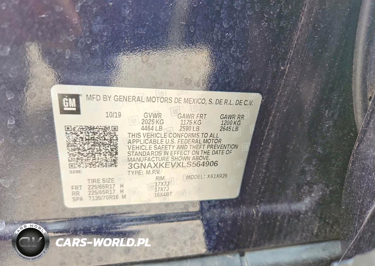 2020 Chevrolet Equinox Lt VIN:3GNAXKEVXLS564906 - 14