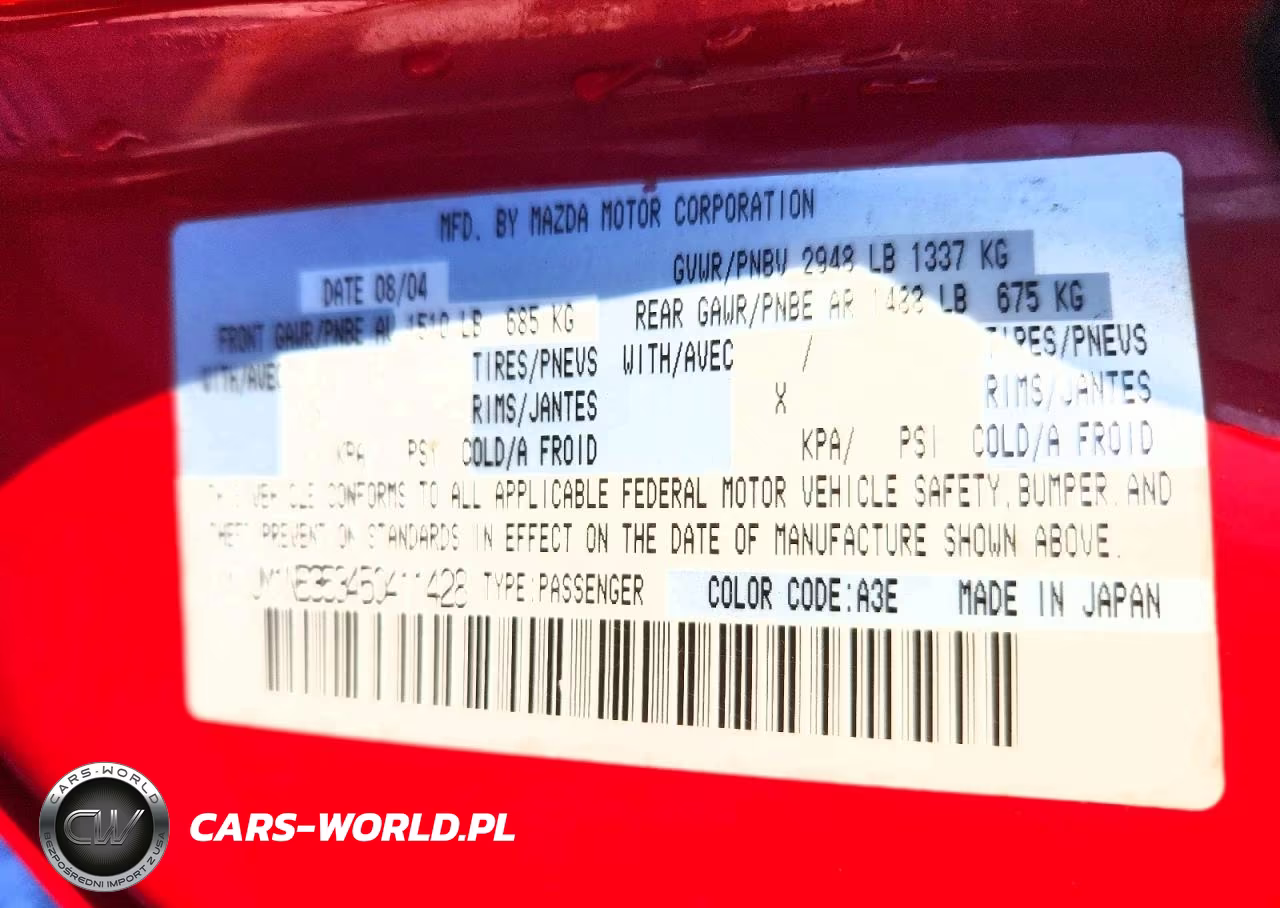 2005 Mazda Mx-5 Miata Base VIN:JM1NB353450411428 - 12
