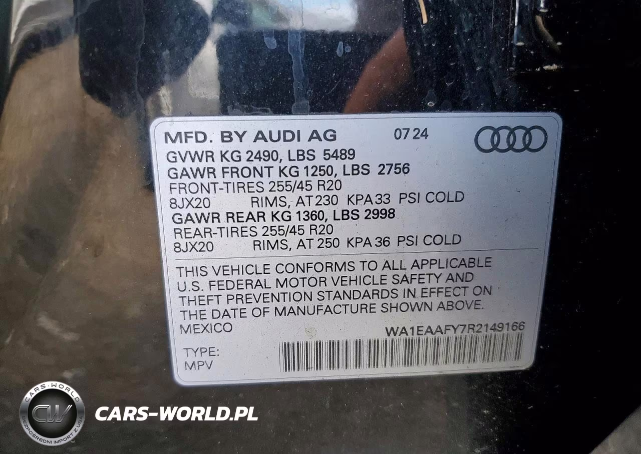 2024 Audi Q5 Premium Plus 45 VIN:WA1EAAFY7R2149166 - 13