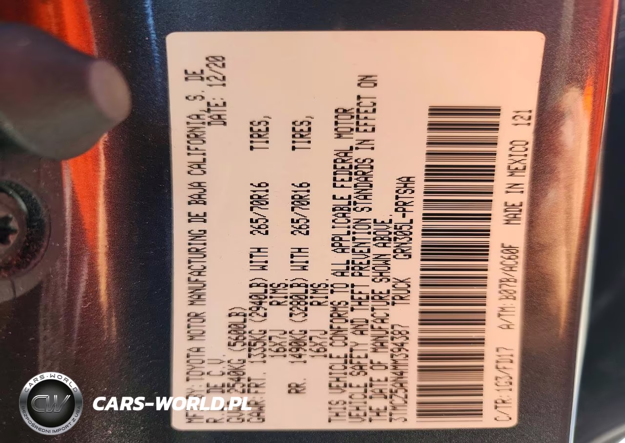 2021 Toyota Tacoma Trd Off-Road VIN:3TMCZ5AN4MM394387 - 13