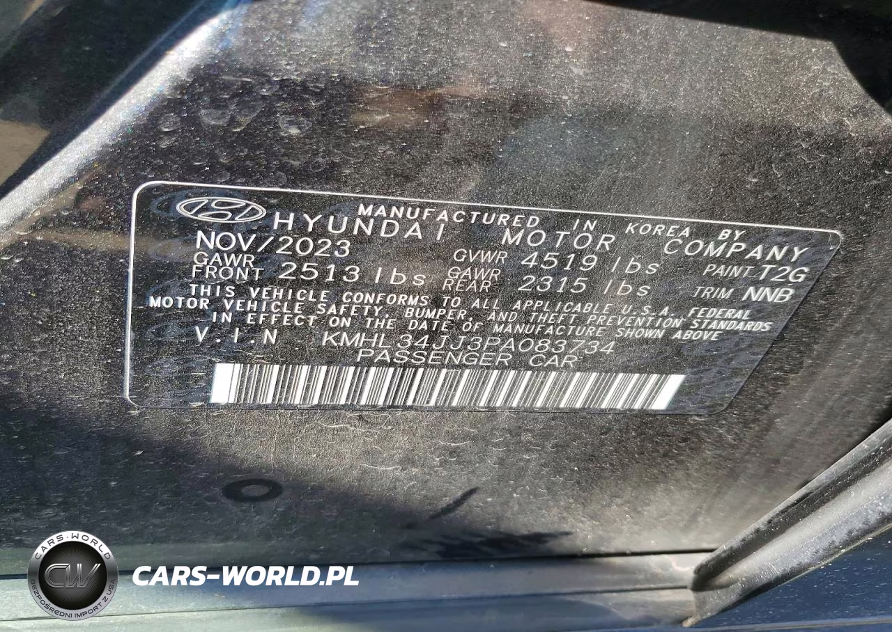 2023 Hyundai Sonata Hybrid Sel VIN:KMHL34JJ3PA083734 - 12