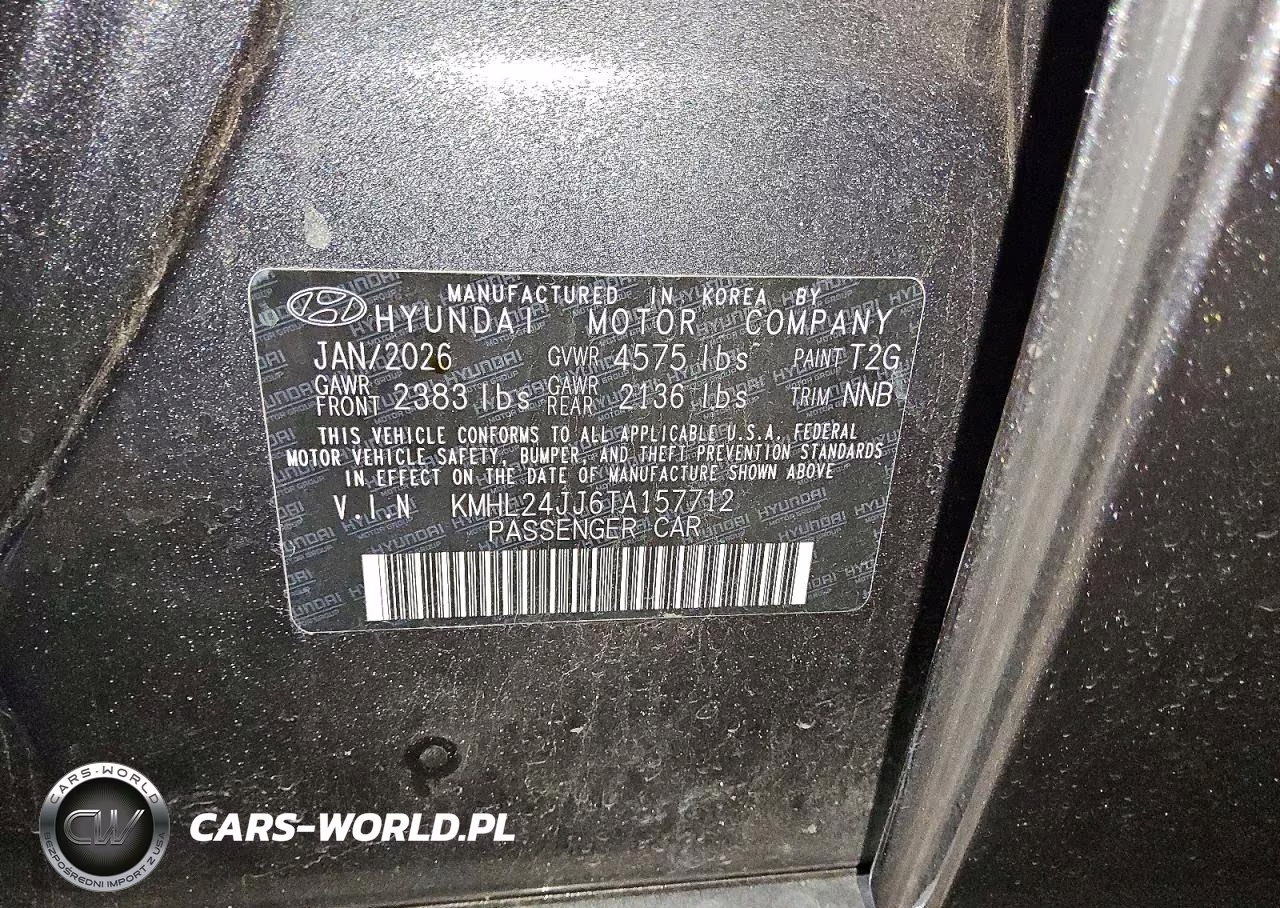2026 Hyundai Sonata Hybrid Blue VIN:KMHL24JJ6TA157712 - 12