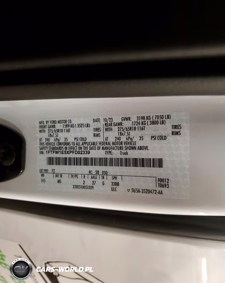 2023 Ford F150 Supercrew VIN:1FTFW1E5XPFD02339 - 13