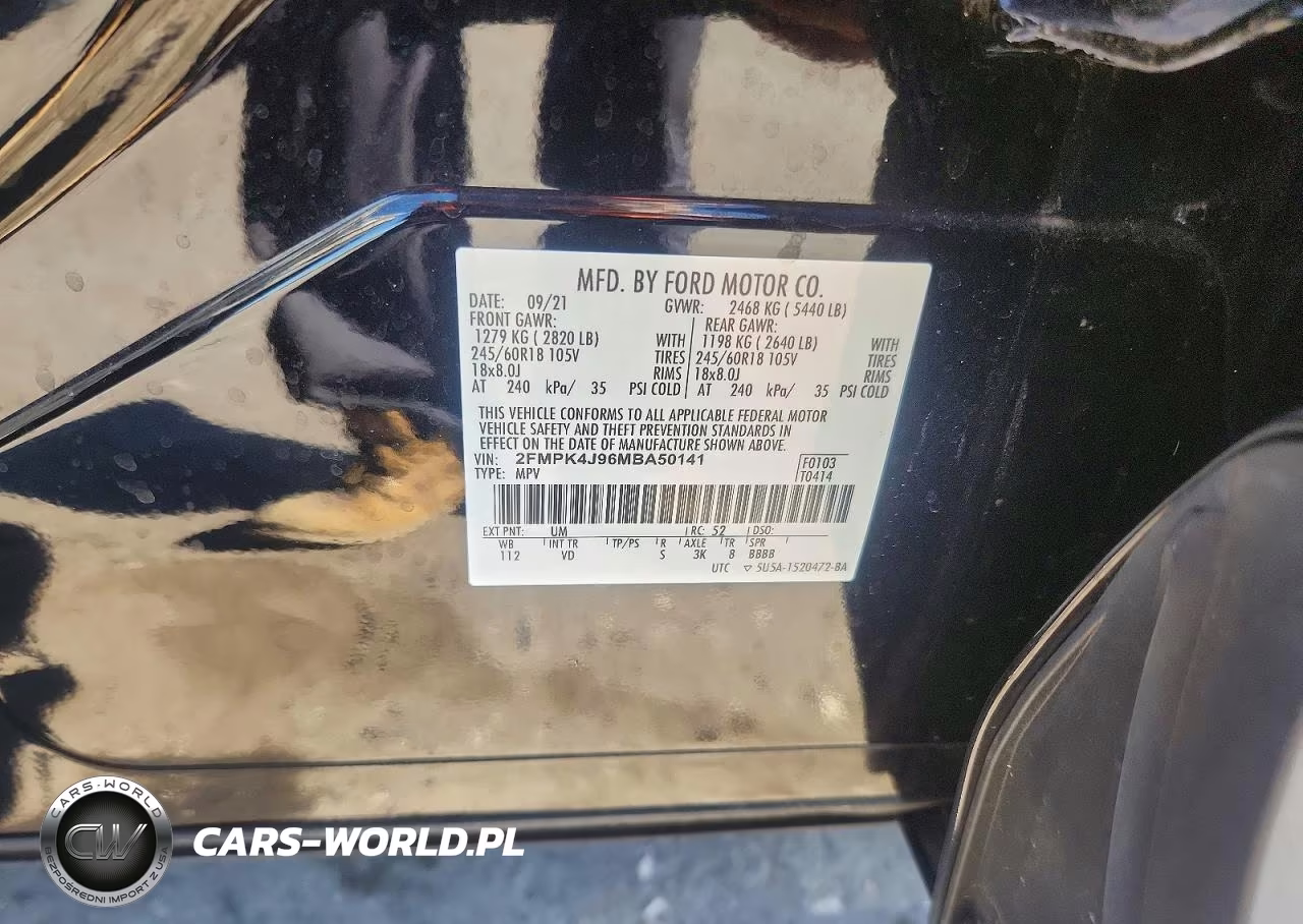 2021 Ford Edge Sel VIN:2FMPK4J96MBA50141 - 12