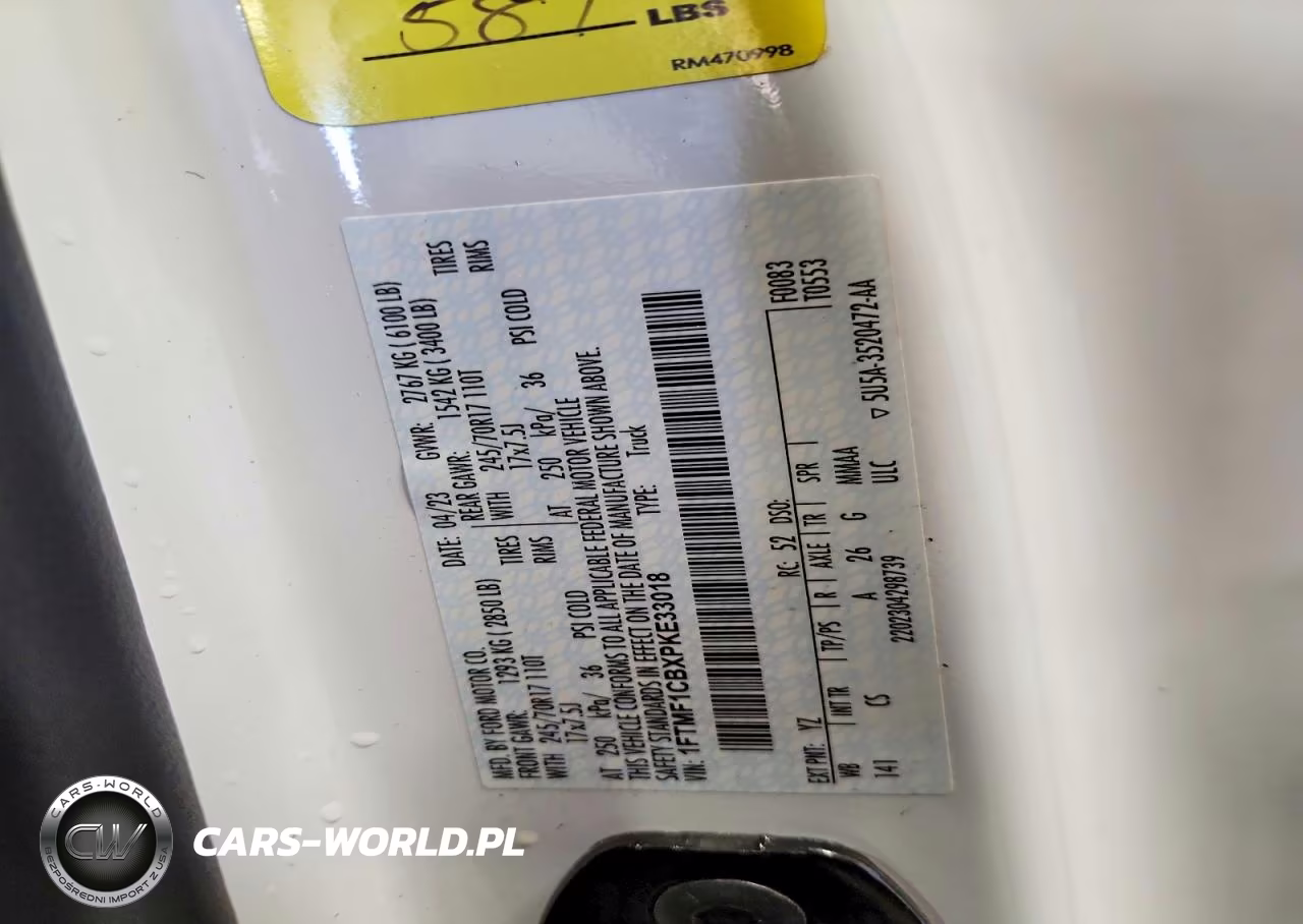 2023 Ford F150 VIN:1FTMF1CBXPKE33018 - 12