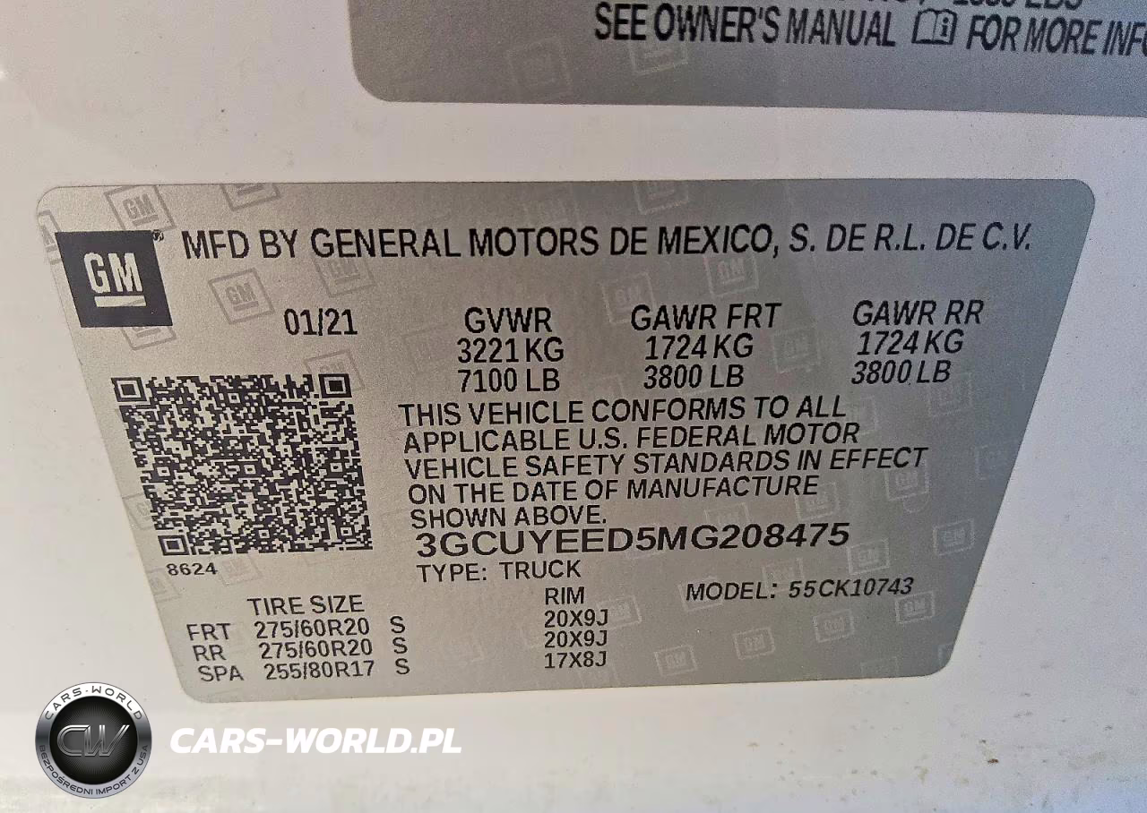 2021 Chevrolet Silverado K1500 Rst VIN:3GCUYEED5MG208475 - 13