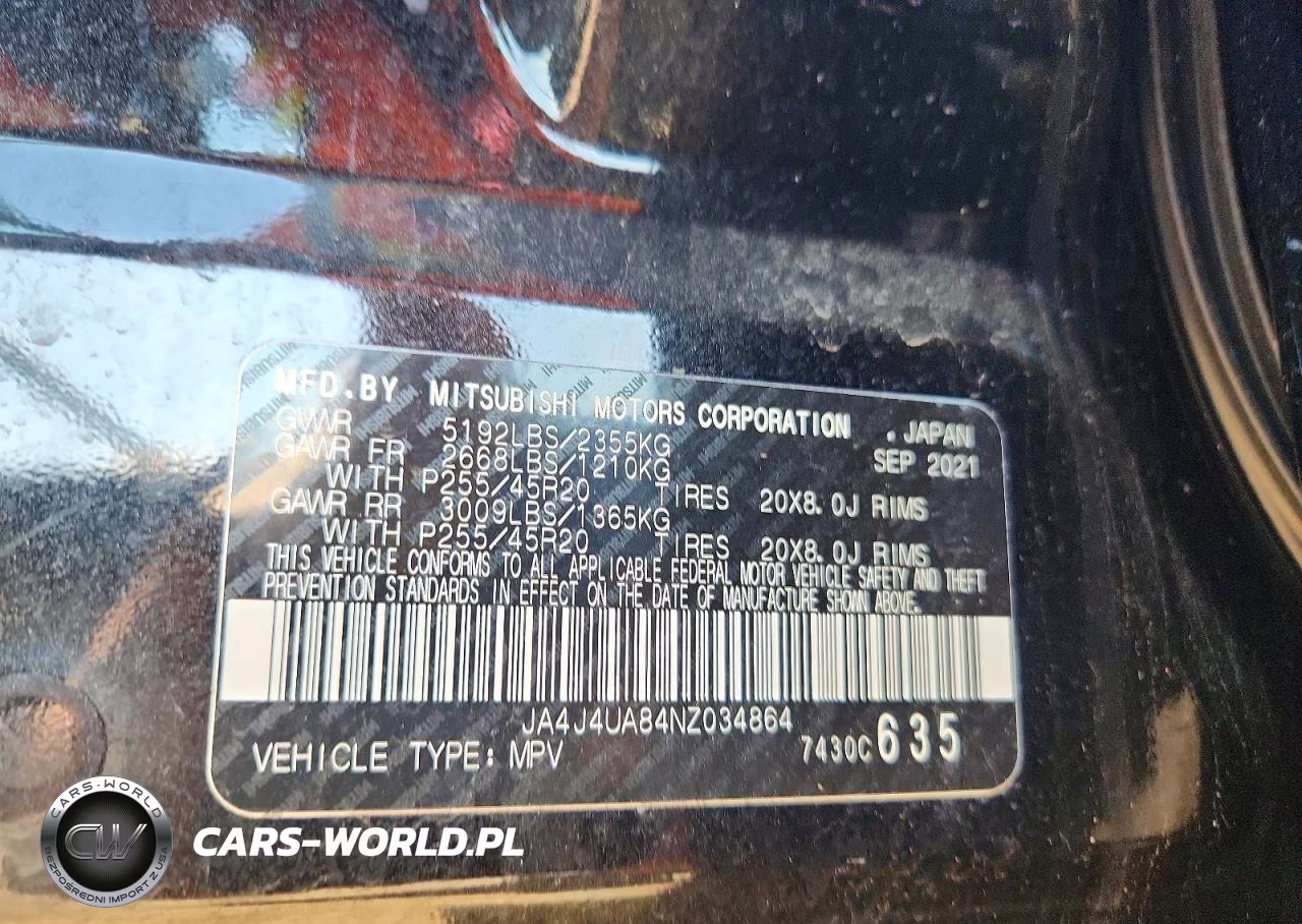 2022 Mitsubishi Outlander Se VIN:JA4J4UA84NZ034864 - 12