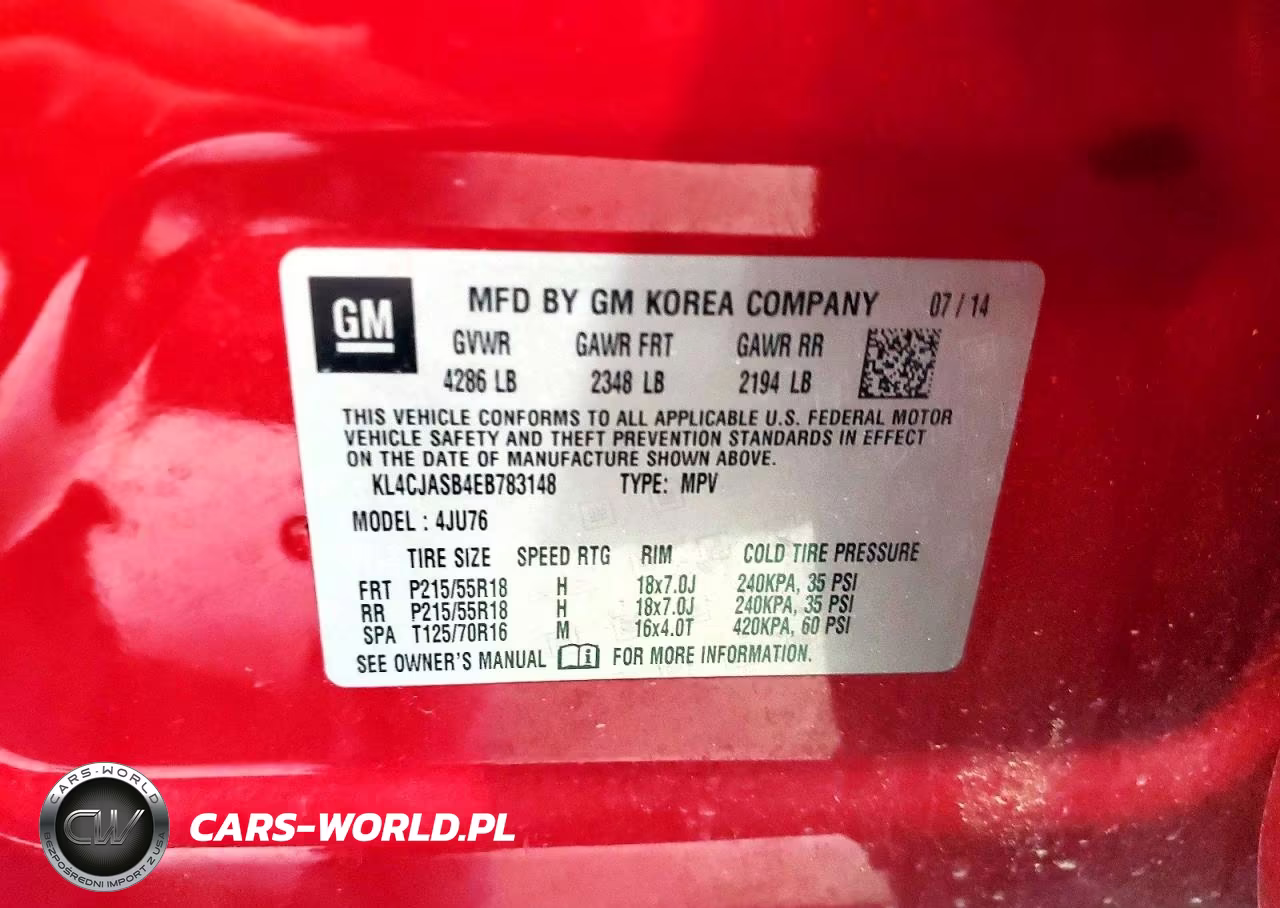 2014 Buick Encore VIN:KL4CJASB4EB783148 - 12